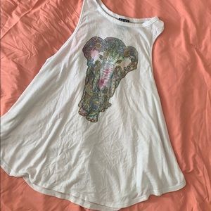 Boho Paisley Elephant Tank